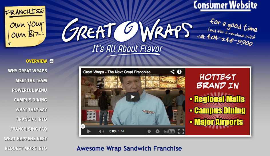 Great Wraps FranchiseInfo